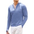 thumbnail image 1 of COOFANDY Men Full Zip UPF 50 Sun Protection Hoodie Jacket Long Sleeve Lightweight Breathable UV Shirts with Pockets, 1 of 6
