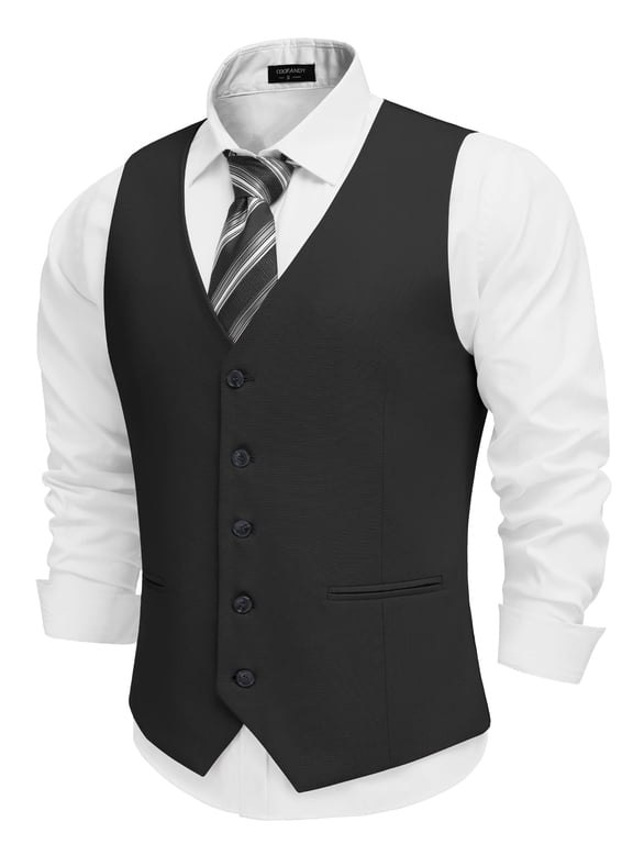 Men Linen 1920s Suit Vests Classic Fit Dress Waistcoat for Wedding Dinner Party
