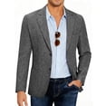 thumbnail image 1 of COOFANDY Men Linen Summer Blazer Stylish Regular Fit Linen Sportcoat Business Work Suit Jacket, 1 of 6