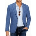 thumbnail image 1 of COOFANDY Men Linen Summer Blazer Stylish Regular Fit Linen Sportcoat Business Work Suit Jacket, 1 of 6