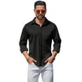 thumbnail image 1 of COOFANDY Men's Wrinkle Free Dress Shirt Slim Fit Lightweight Long Sleeve Button Down Shirt, 1 of 9