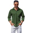 thumbnail image 1 of COOFANDY Men's Wrinkle Free Dress Shirt Slim Fit Lightweight Long Sleeve Button Down Shirt, 1 of 9