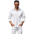 thumbnail image 1 of COOFANDY Men's Wrinkle Free Dress Shirt Slim Fit Lightweight Long Sleeve Button Down Shirt, 1 of 9