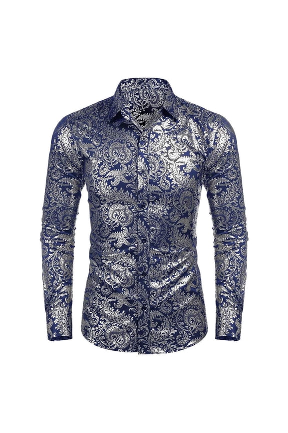 Men' Party Shirt Wedding Performance Valentine Tuxedo Slim Fit Shirts