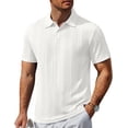 thumbnail image 1 of COOFANDY Men' Polo Shirts Short Sleeve Shirts Casual Collared Shirts Summer Textured Knit Golf Tees, 1 of 6