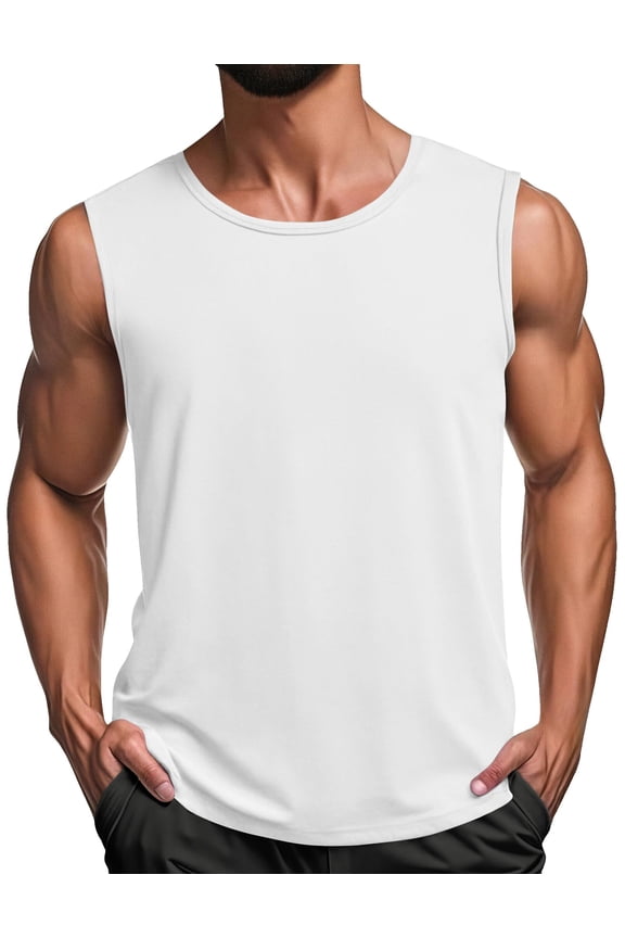 Men Sleeveless Shirts Muscle Tank Tops Gym Bodybuilding Tops Workout Shirts Boxing Tee