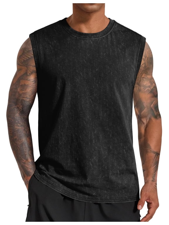 Men' Sleeveless Tank Tops Cotton