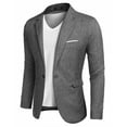 thumbnail image 1 of COOFANDY Men Suit Jacket Linen Slim Fit Sport Coat Business Fashion Daily Blazer, 1 of 6