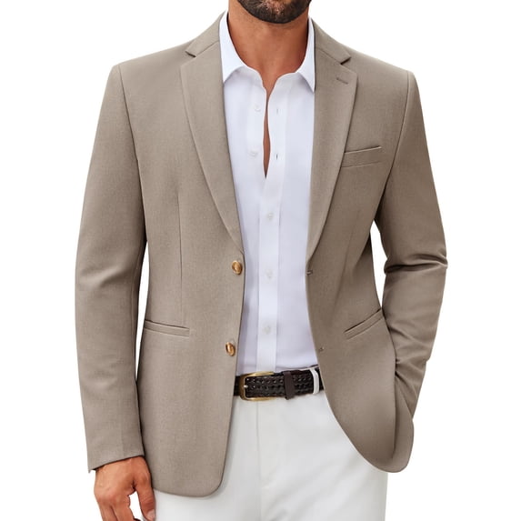 COOFANDY Men Suits Casual Blazer Regular Fit Sport Coats Two Button Lightweight Suit Jacket for Men