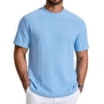 thumbnail image 1 of COOFANDY Men' T-Shirt Short Sleeve Crew Neck Textured Shirts Classic Knit Pullover Tees, 1 of 6