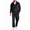 thumbnail image 1 of COOFANDY Men Velour Tracksuit Athletic Sets Clothing Two Pieces Men Jogging Suits Sets Clearance Full Zip Jacket, 1 of 7