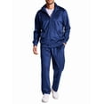 thumbnail image 1 of COOFANDY Men's Velour Tracksuit Running Suits 2 Piece Zipper Velvet Jacket Sweatsuits Pants Sets for Men, 1 of 7