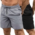 thumbnail image 1 of COOFANDY Men's 2 Pack Gym Workout Shorts 7 Inch Quick Dry Athletic Shorts Lightweight Running Shorts with Pockets, 1 of 9