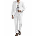 thumbnail image 1 of COOFANDY Men's 2 Piece Suits Classic Fit 2 Button Casual Suits Sets Blazer Jacket and Dress Pants for Wedding Business Prom, 1 of 6