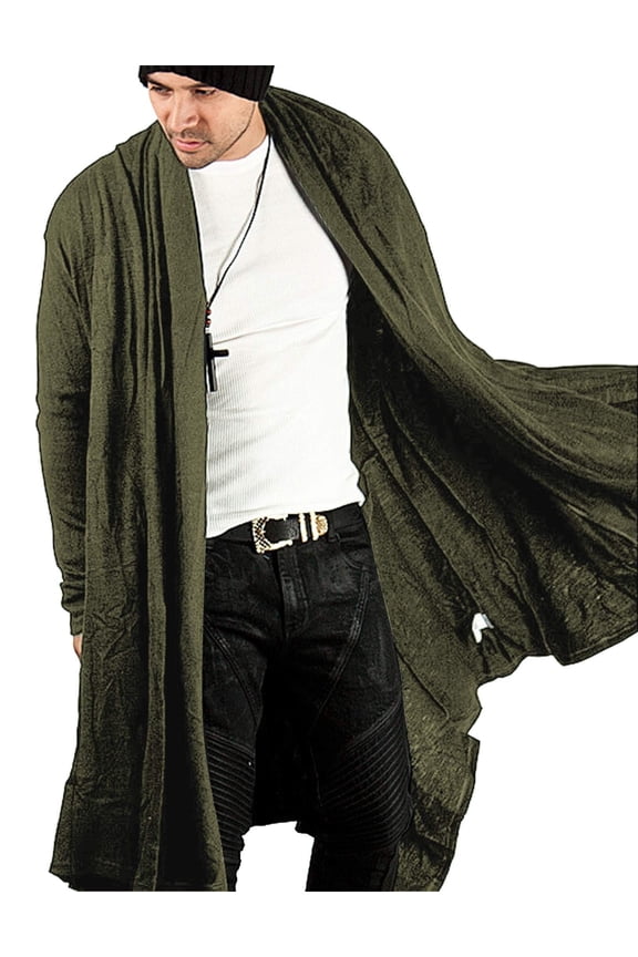 Men's 2 Pieces Cotton Linen Set Henley Shirt Long Sleeve and Casual Beach Pants Summer Yoga Outfits Dark Grey L