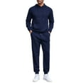 thumbnail image 1 of COOFANDY Men's Tracksuits 2 Pieces Waffle Hoodies Sweatsuit Sets Sports Jogging Suit Set, 1 of 10