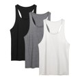 thumbnail image 1 of COOFANDY Men's 3 Pack Tank Tops Cotton Performance Sleeveless Casual Classic T Shirts, 1 of 8