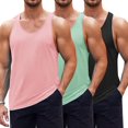 thumbnail image 1 of COOFANDY Men's 3 Pack Tank Tops Cotton Performance Sleeveless Casual Classic T Shirts, 1 of 6