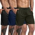 thumbnail image 1 of COOFANDY Men's 3 Pack Gym Workout Shorts Quick Dry Training Bodybuilding Shorts Mesh Athletic Short Pants with Pocket, 1 of 6