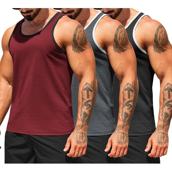 COOFANDY Tank Top Tank Tops Men Quick Fit Tank Top for Summer Workout Tank Top Gym Muscle Sleeveless Shirts