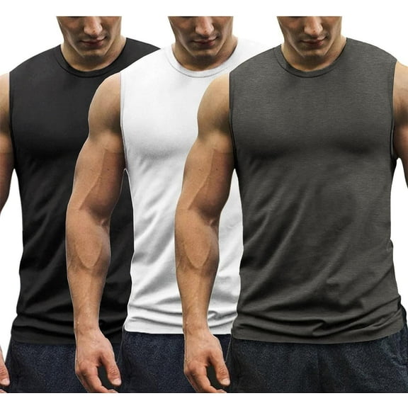 COOFANDY Men's Gym Tank Tops Workout Shirts Muscle Tee Running Fitness Bodybuilding Sleeveless T Shirt