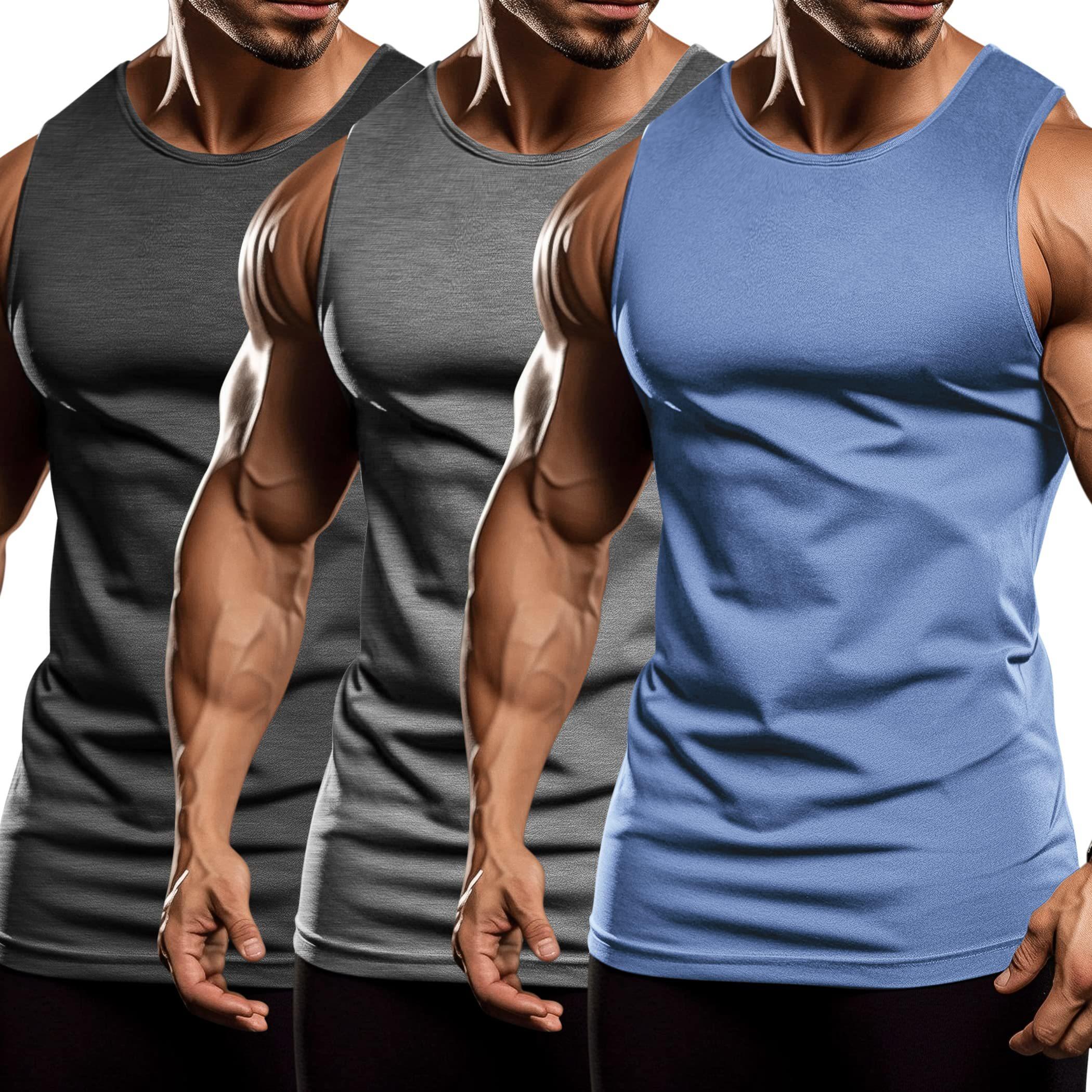 Ben Riley Workout Top COOFANDY Men's 3 Pack Workout Tank Tops Sleeveless Gym Shirts ...