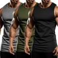 thumbnail image 1 of COOFANDY Men's 3 Pack Workout Tank Tops Sleeveless Gym Athletic Shirts Bodybuilding Fitness Muscle Cut Off Tee Shirt, 1 of 9