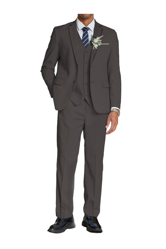 Men's 3 Piece Suits Classic Fit 2 Button Dress Suits Tuxedo Jacket Blazer for Wedding Business Dinner Prom