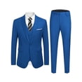 thumbnail image 1 of COOFANDY Men's 3 Piece Slim Fit Suit Set One Button Jacket Blazer Vest Pants Set Wedding Formal Prom Tuxedo Suits, 1 of 8