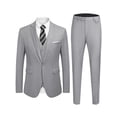 thumbnail image 1 of COOFANDY Men's 3 Piece Slim Fit Suit Set One Button Jacket Blazer Vest Pants Set Wedding Formal Prom Business Tuxedo Suits, 1 of 9