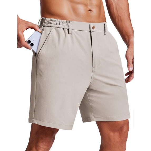 COOFANDY Men's 7 Inch Classic Fit Golf Shorts Lightweight Stretch Quick Dry Hiking Short UPF50