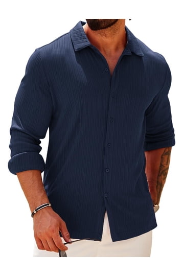 where to find tapered dress shirts TAPERED-FIT Stretch Dress Pants for Tall Men in Charcoal Heather 32 / 38 / Charcoal Heather
