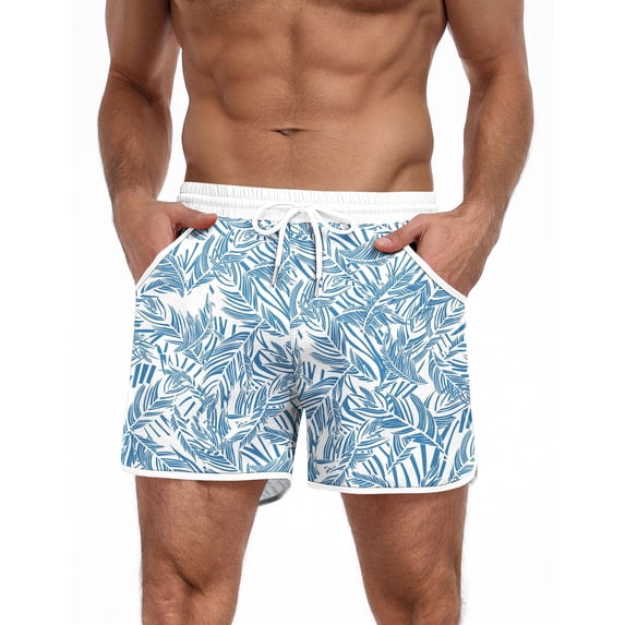 COOFANDY Men's Bathing Suit Color Block Swimming Trunks Athletic Swim Short Swimsuit Swimwear Beach Shorts