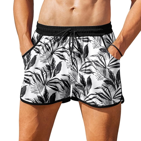 COOFANDY Men's Bathing Suit Color Block Swimming Trunks Athletic Swim Short Swimsuit Swimwear Beach Shorts