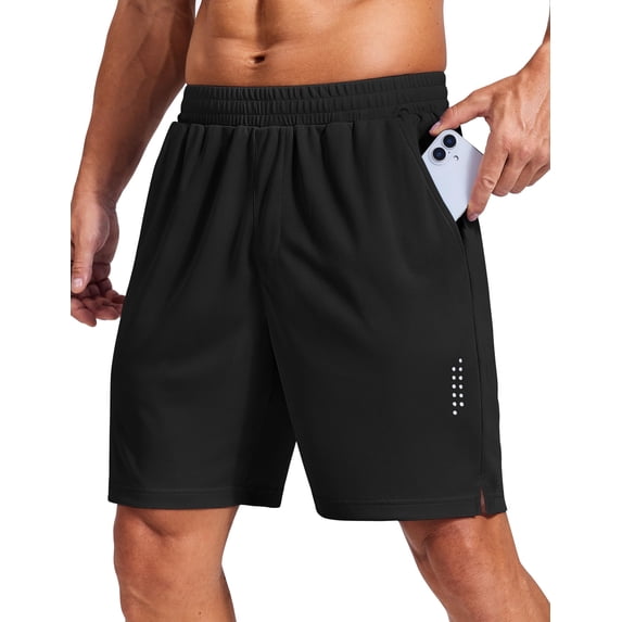 COOFANDY Mens Athletic Running Shorts Quick Dry Gym Workout Fitness Bodybuilding Training with Pockets