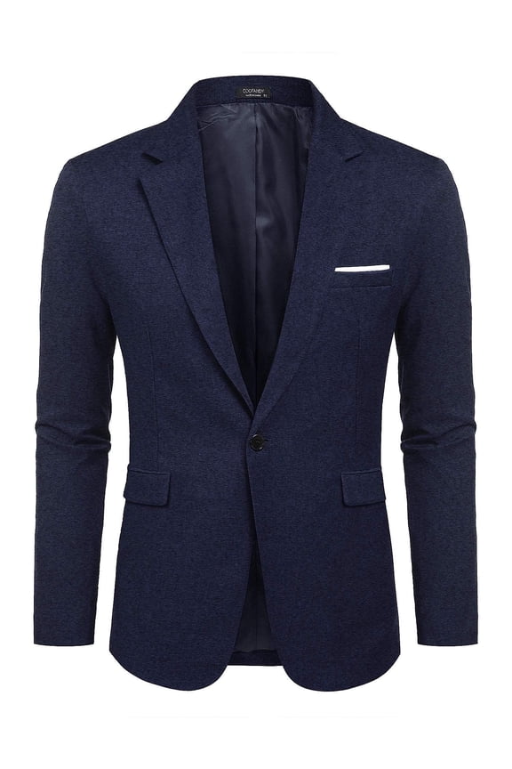 Casual Slim Fit One Button, Blazer & Sport Coat & Suit Jacket, Men's
