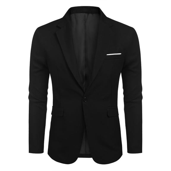COOFANDY Casual Slim Fit One Button, Blazer & Sport Coat & Suit Jacket, Men's