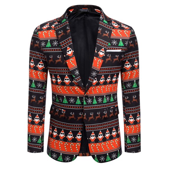 COOFANDY Men's Blazer Casual Sport Coats Slim Fit One Button Suit Jacket Lightweight Sports Jacket