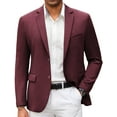 thumbnail image 1 of COOFANDY Men's Casual Suit Jacket Two Button Slim Fit Sport Coat Business Lightweight Formal Blazer, 1 of 9