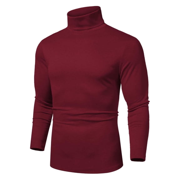 COOFANDY Men's Slim Fit Basic Turtleneck Long Sleeve Lightweight Pullover Sweaters Casual Knitted Tops