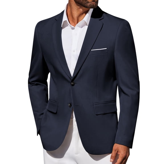 COOFANDY Men's Business Blazer Slim Fit Lightweight Sport Coats Two Button Casual Suit Jacket