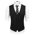 thumbnail image 1 of COOFANDY Men's Business Suit Vest,Slim Fit Formal Skinny Wedding Waistcoat,, 1 of 6
