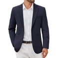 thumbnail image 1 of COOFANDY Men's Casual Blazer Jacket Slim Fit Two Button Suit Jackets Lightweight Knit Sport Coat, 1 of 6