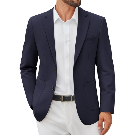 COOFANDY Men's Casual Blazer Jacket Slim Fit Two Button Suit Jackets Lightweight Knit Sport Coat