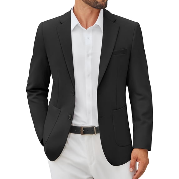 COOFANDY Men's Casual Blazer Jacket Slim Fit Two Button Suit Jackets Lightweight Knit Sport Coat