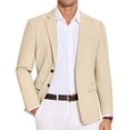 thumbnail image 1 of COOFANDY Men's Casual Blazer Lightweight Slim Fit Suit Jacket Two Button Cotton Sport Coats, 1 of 6