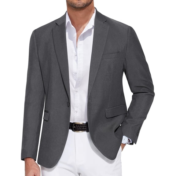 COOFANDY Men's Casual Blazer One Button Sport Coat Slim Fit Lightweight Suit Blazer Jacket