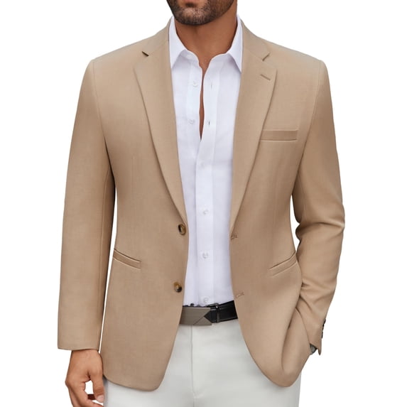 COOFANDY Men's Casual Blazer Regular Fit Lightweight Two Button Sport Coat Suit Jacket