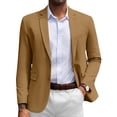 thumbnail image 1 of COOFANDY Men's Casual Blazer Slim Fit Black Suit Jackets Cotton Herringbone Sport Coats, 1 of 5