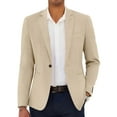 thumbnail image 1 of COOFANDY Men Linen Cotton Sport Coats Casual Blazer Dress Formal Jacket Lightweight Blazer Slim Fit Suit Jacket, 1 of 10